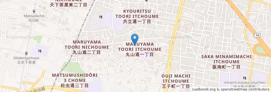 Mapa de ubicacion de 聖愛幼稚園 en Japonya, 大阪府, 大阪市, 阿倍野区.