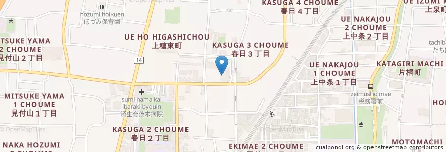 Mapa de ubicacion de 茨木市保健医療センター付属急病診療所 en ژاپن, 大阪府, 茨木市.