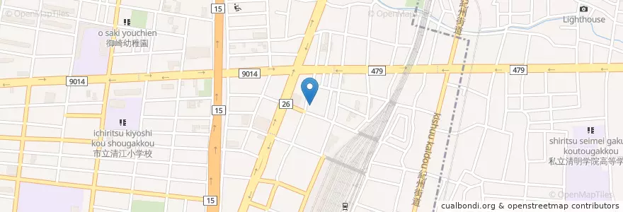 Mapa de ubicacion de 讃和会友愛会病院 en Japan, 大阪府, Osaka, 住之江区.
