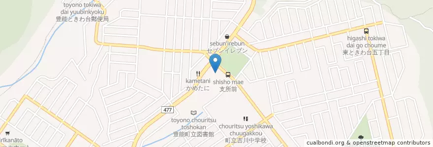 Mapa de ubicacion de 豊能町消防署 en 日本, 大阪府, 豊能郡, 豊能町.