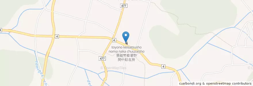 Mapa de ubicacion de 豊能警察署野間中駐在所 en 일본, 오사카부, 豊能郡, 能勢町.
