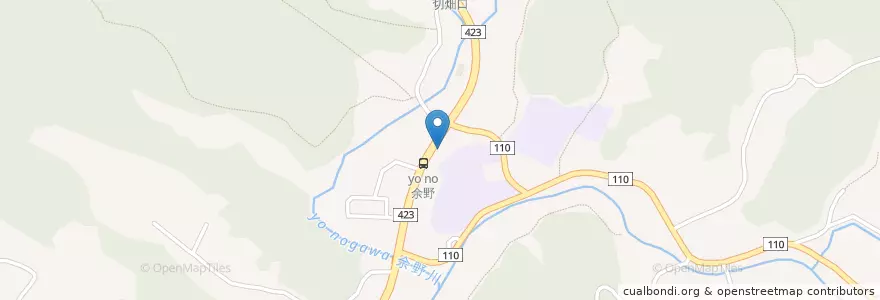 Mapa de ubicacion de 豊能郵便局 en 日本, 大阪府, 豊能郡, 豊能町.