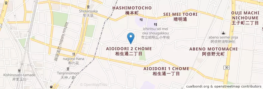 Mapa de ubicacion de 赤橋幼稚園 en Jepun, 大阪府, 大阪市, 阿倍野区.