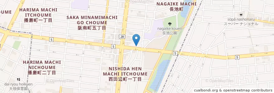 Mapa de ubicacion de 阿倍野警察署西田辺交番 en Япония, Осака, 大阪市, 阿倍野区.