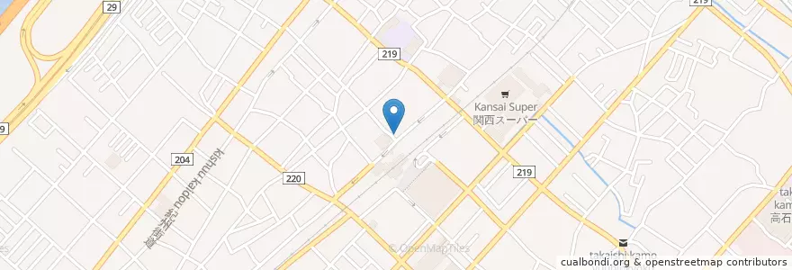 Mapa de ubicacion de 高石警察署高石駅前交番 en ژاپن, 大阪府, 高石市.