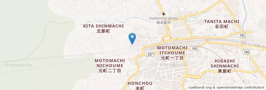 Mapa de ubicacion de いこま保育園 en Jepun, 奈良県, 生駒市.