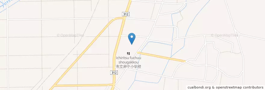 Mapa de ubicacion de こくふ保育園 en 日本, 兵庫県, 豊岡市.