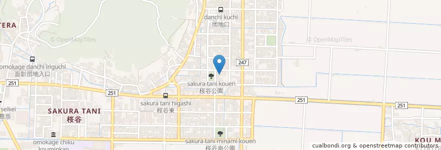 Mapa de ubicacion de さくら幼稚園 en Japan, Präfektur Tottori, 鳥取市.