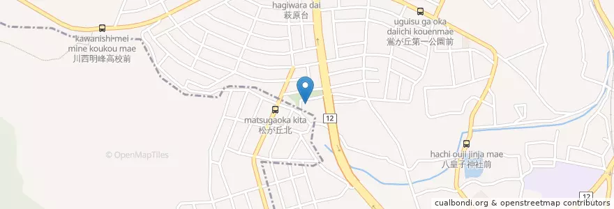 Mapa de ubicacion de ちきゅうっこ保育園 en Japón, Prefectura De Hyōgo, 川西市.