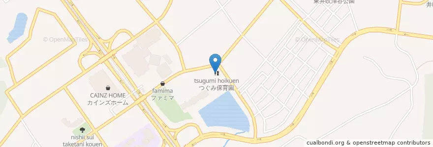 Mapa de ubicacion de つぐみ保育園 en 일본, 효고현, 고베 시, 西区.