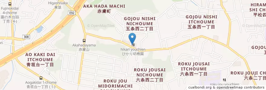 Mapa de ubicacion de ひかり幼稚園 en Japan, Nara Prefecture, Nara.