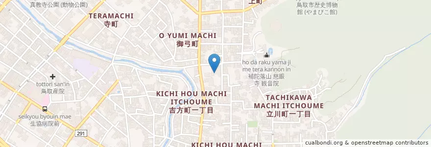 Mapa de ubicacion de めぐみ保育園 en 日本, 鳥取県, 鳥取市.