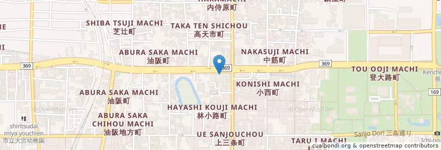 Mapa de ubicacion de 中小企業金融公庫 en Japan, Nara Prefecture, Nara.