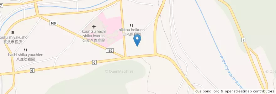 Mapa de ubicacion de 兵庫県但馬高原林道建設事務所 en Japan, 兵庫県, 養父市.