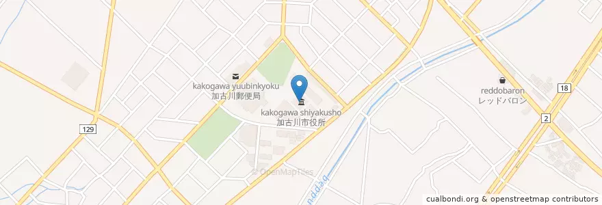 Mapa de ubicacion de 加古川市役所 en Japan, Präfektur Hyōgo, 加古川市.