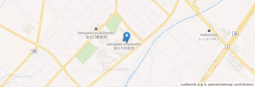 Mapa de ubicacion de 加古川市消防本部 en Япония, Хёго, 加古川市.