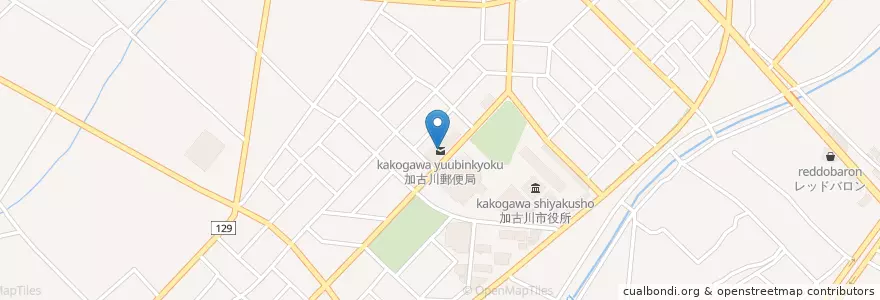 Mapa de ubicacion de 加古川郵便局 en 日本, 兵庫県, 加古川市.