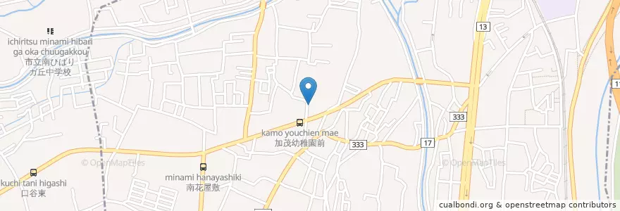 Mapa de ubicacion de 加茂幼稚園 en Giappone, Prefettura Di Hyōgo, 川西市.