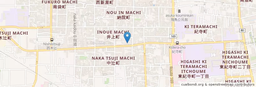Mapa de ubicacion de 博愛会松倉病院 en اليابان, 奈良県, نارا.