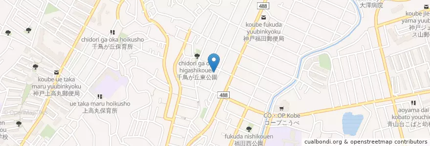 Mapa de ubicacion de 向陽保育所 en Япония, Хёго, 神戸市, 垂水区.