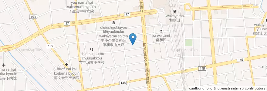 Mapa de ubicacion de 和歌山美園郵便局 en Japan, Wakayama Prefecture, Wakayama.