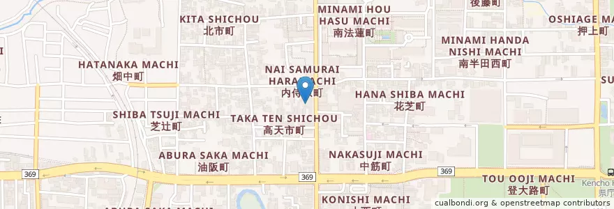 Mapa de ubicacion de 国民生活金融公庫 en Japan, Nara Prefecture, Nara.
