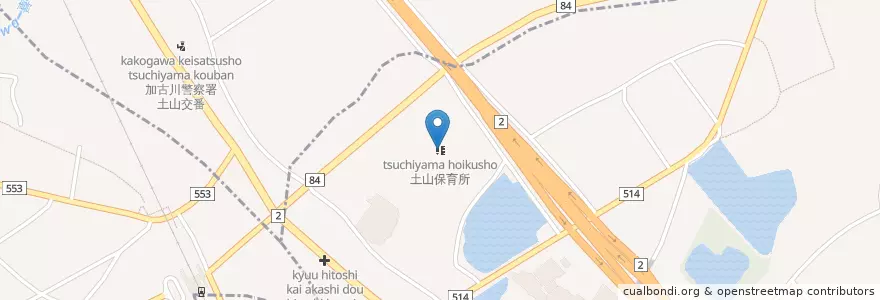 Mapa de ubicacion de 土山保育所 en Japan, Hyogo Prefecture.