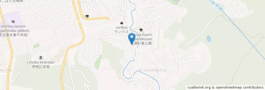 Mapa de ubicacion de 塩屋幼稚園 en Japão, 兵庫県, 神戸市, 垂水区.