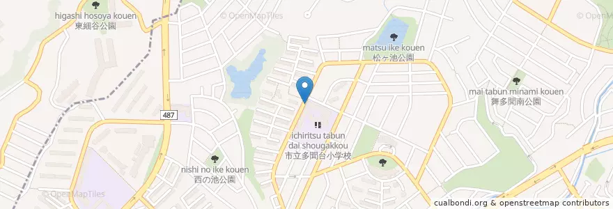 Mapa de ubicacion de 多聞台児童館 en 日本, 兵库县/兵庫縣, 神户市, 垂水区.