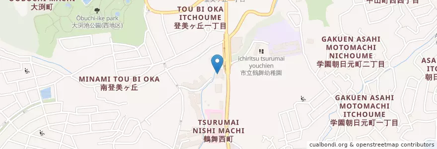 Mapa de ubicacion de 奈良市立西部図書館 en ژاپن, 奈良県, 奈良市.