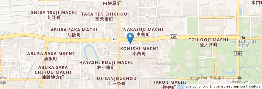Mapa de ubicacion de 奈良警察署近鉄奈良駅前交番 en 日本, 奈良県/奈良縣, 奈良市.