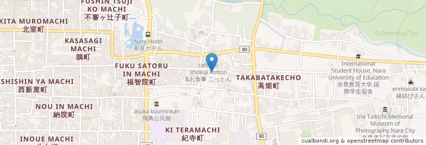 Mapa de ubicacion de Post Office en Japan, Nara Prefecture, Nara.