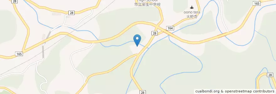Mapa de ubicacion de 宇陀広域消防組合北宇陀消防署 en Япония, Нара, 宇陀市.