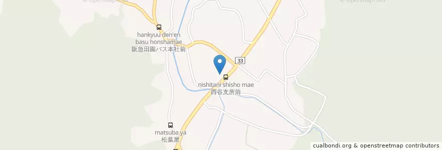 Mapa de ubicacion de 宝塚警察署大原野駐在所 en اليابان, 兵庫県, 宝塚市.