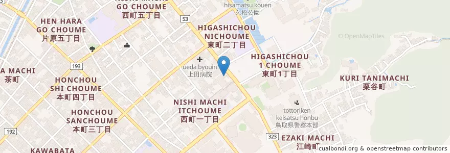 Mapa de ubicacion de 小さき花園幼稚園 en Japan, 鳥取県, 鳥取市.
