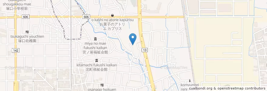 Mapa de ubicacion de 尼崎市立塚口保育所 en 일본, 효고현, 尼崎市.