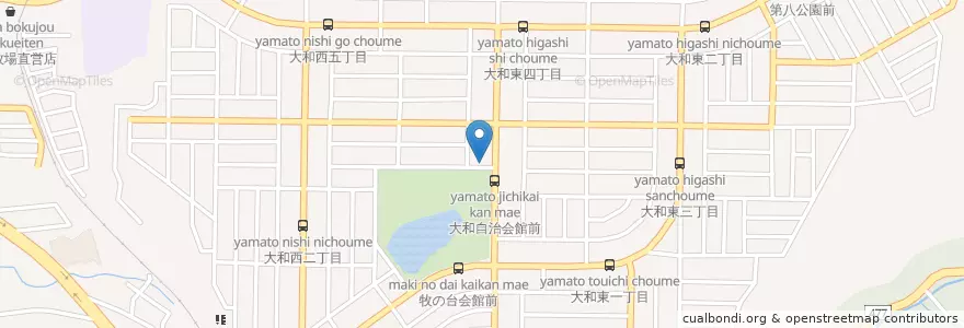 Mapa de ubicacion de 川西警察署大和交番 en Japão, 兵庫県, 川西市.
