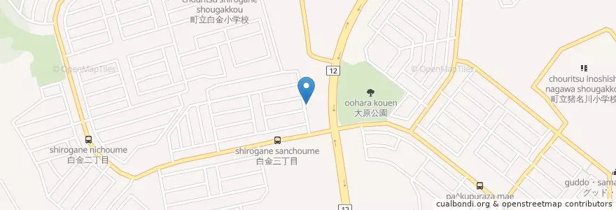 Mapa de ubicacion de 川西警察署猪名川パークタウン交番 en 日本, 兵庫県, 川辺郡, 猪名川町.