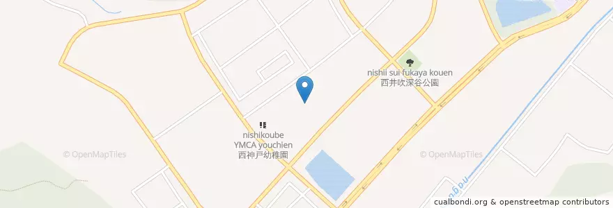 Mapa de ubicacion de 市立井吹西小学校 en Japon, Préfecture De Hyōgo, 神戸市, 西区.