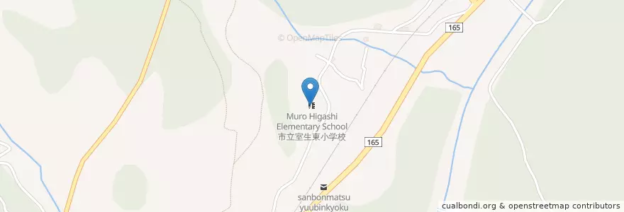 Mapa de ubicacion de 市立室生東小学校 en Japan, Präfektur Nara, 宇陀市.