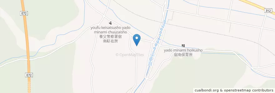 Mapa de ubicacion de 市立宿南小学校 en 日本, 兵庫県, 養父市.