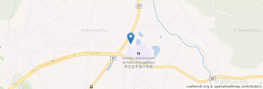 Mapa de ubicacion de 志手原幼稚園 en 일본, 효고현, 三田市.
