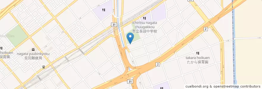 Mapa de ubicacion de 志里池児童館 en 日本, 兵库县/兵庫縣, 神户市, 長田区.
