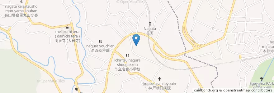 Mapa de ubicacion de 房王寺保育所 en 日本, 兵庫県, 神戸市, 兵庫区.