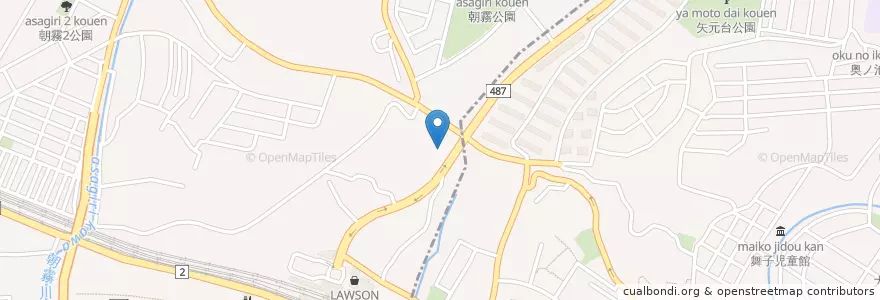 Mapa de ubicacion de 明舞保育園 en 일본, 효고현, 明石市.