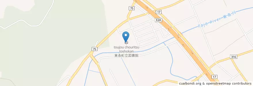 Mapa de ubicacion de 東条町立図書館 en Japan, Hyogo Prefecture, Kato.