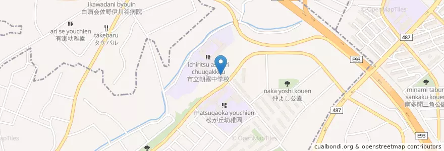 Mapa de ubicacion de 松が丘保育所 en 日本, 兵庫県, 明石市.