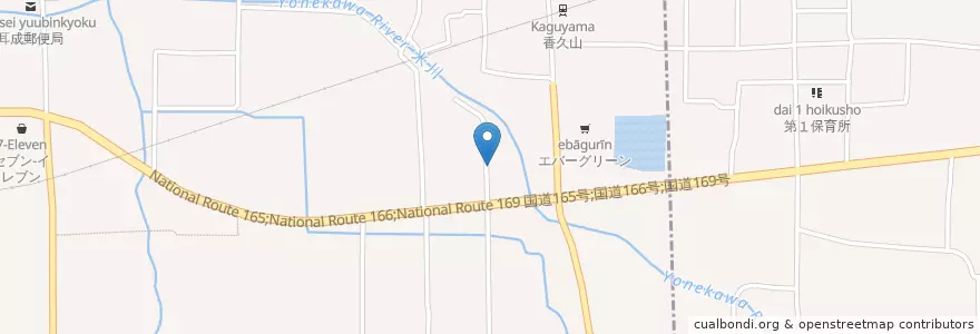 Mapa de ubicacion de 橿原警察署香久山交番 en Japón, Prefectura De Nara, 橿原市, 桜井市.