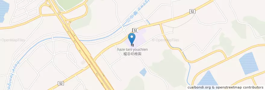 Mapa de ubicacion de 櫨谷幼稚園 en 日本, 兵庫県, 神戸市, 西区.
