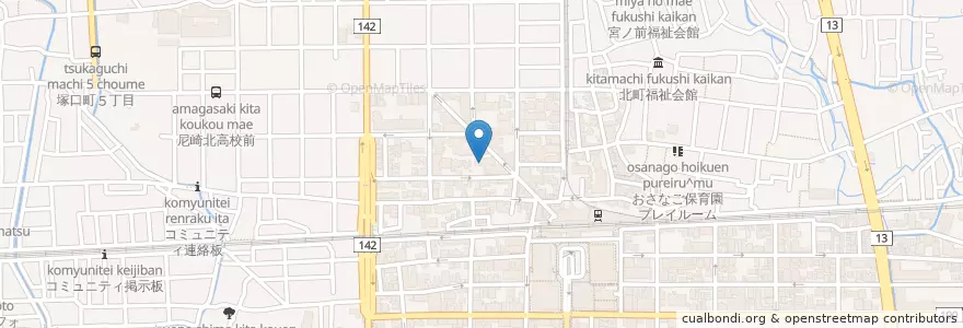 Mapa de ubicacion de 池田病院 en Japón, Prefectura De Hyōgo, 尼崎市.